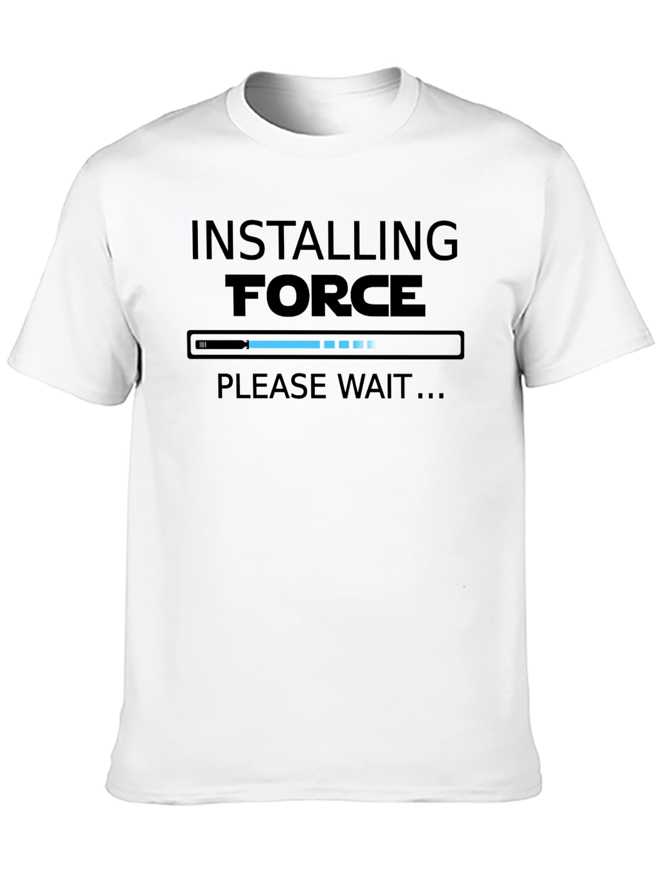 Black Installing Force T-Shirt - Funny Geek Tee view 10