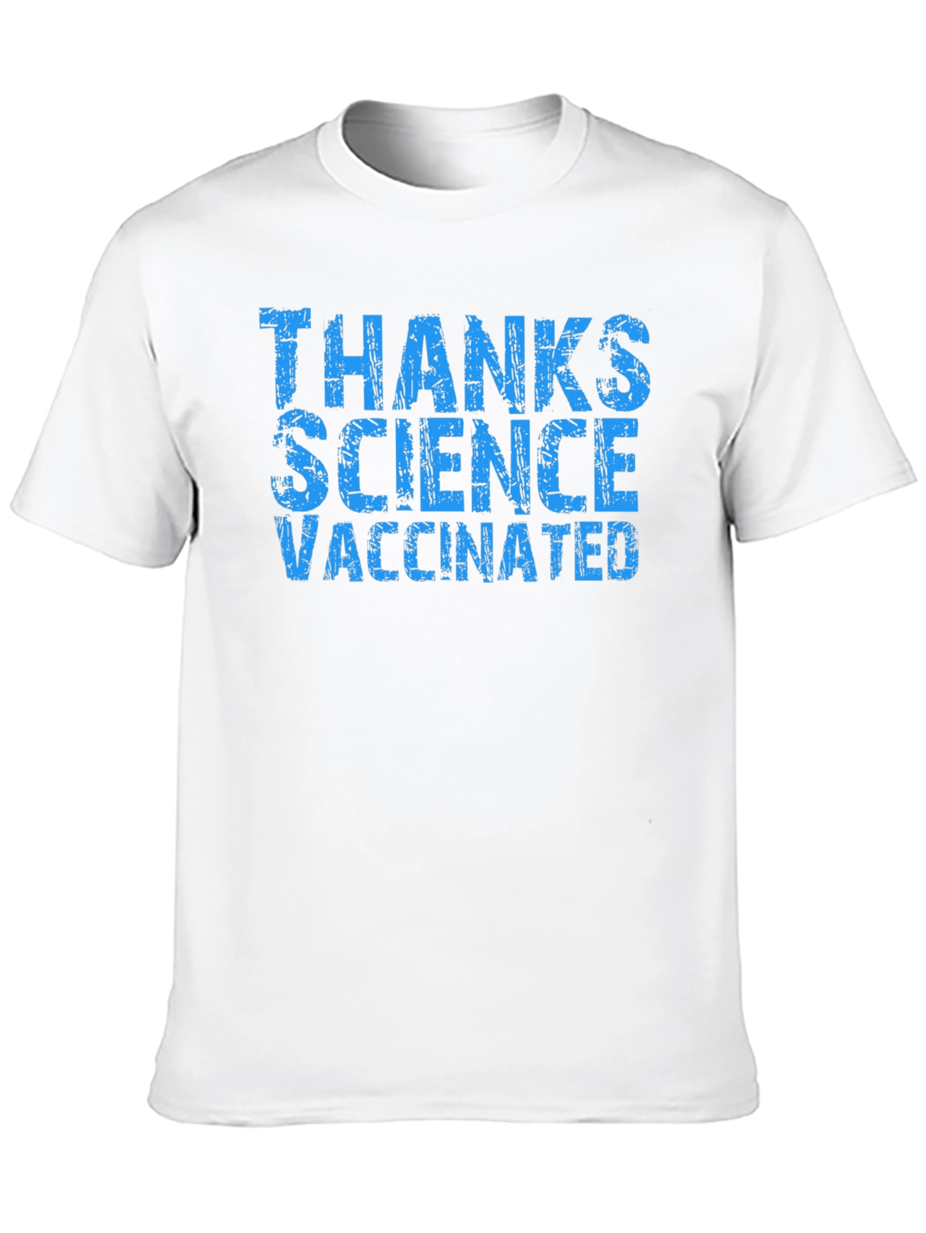 Black Thanks Science Vaccinated T-Shirt view 10