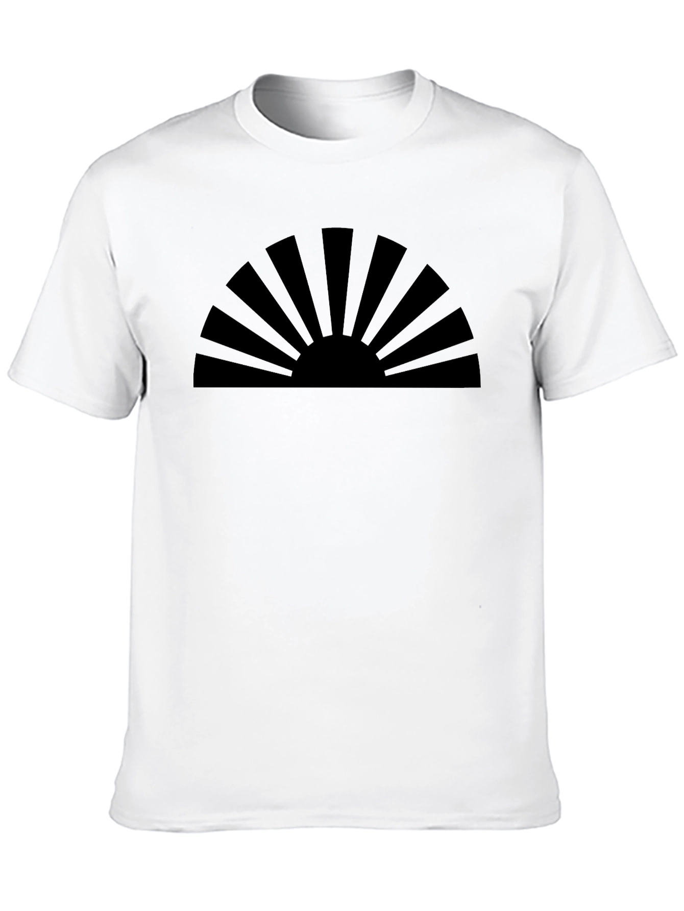 Black Rising Sun Graphic Tee - Stylish Black Cotton Blend Shirt view 10