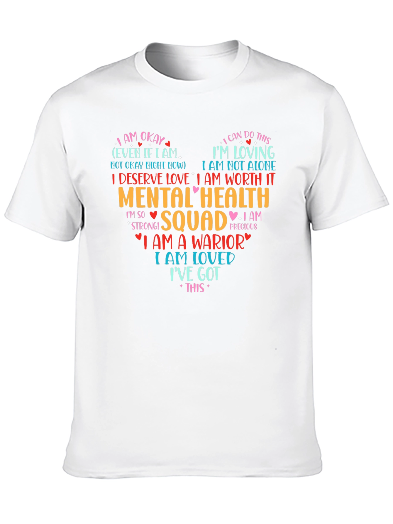 Black Mental Health Squad Heart T-Shirt view 10