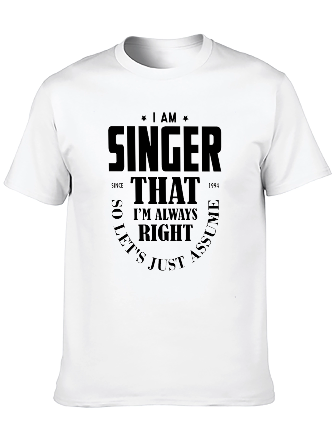 Black Singer Always Right Graphic Tee - Black T-Shirt view 10