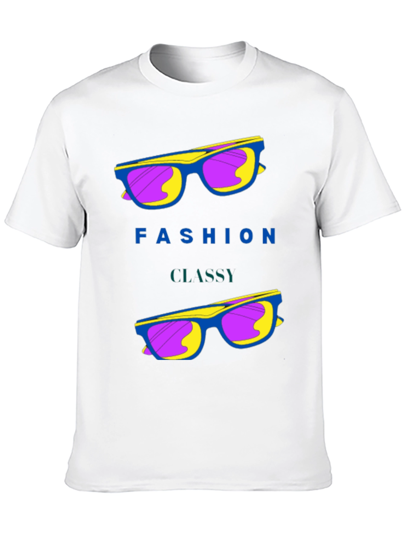 Black Fashion Classy Sunglasses Graphic T-Shirt view 10