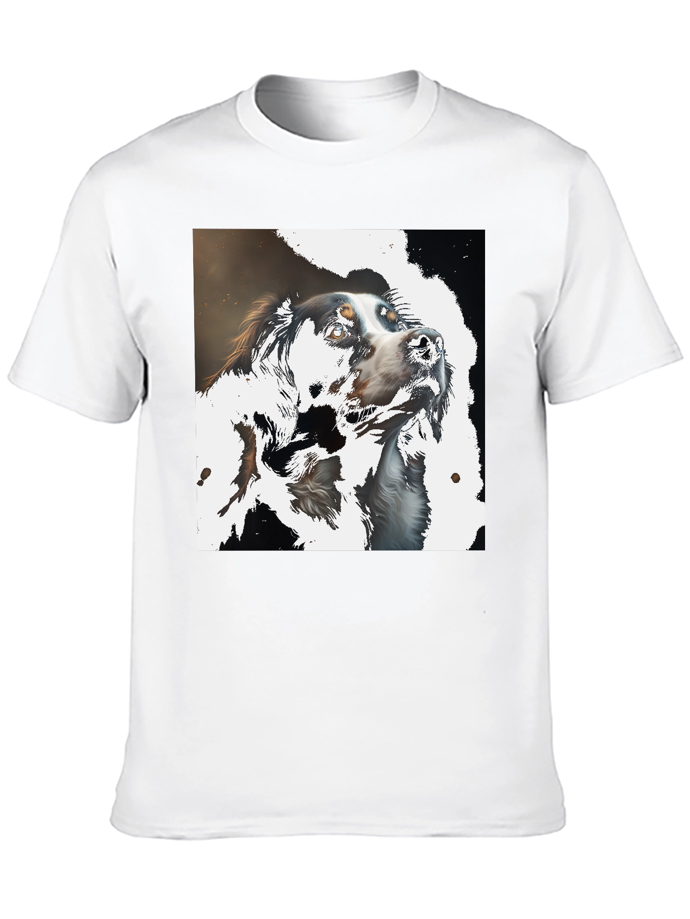 Black Dog Art T-Shirt - Stylish Canine Graphic Tee view 10