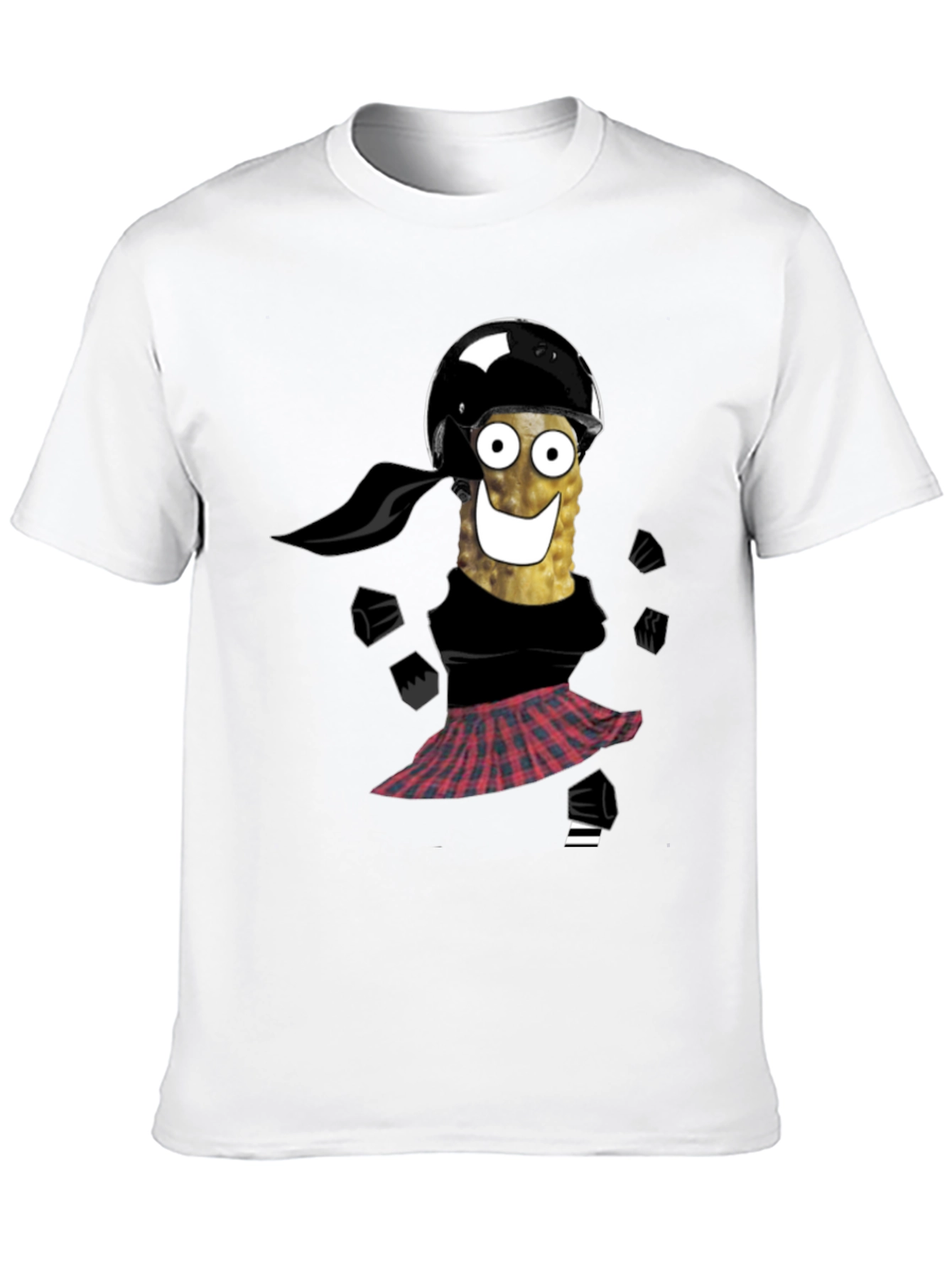 Black Funny Pickle Biker T-Shirt view 10