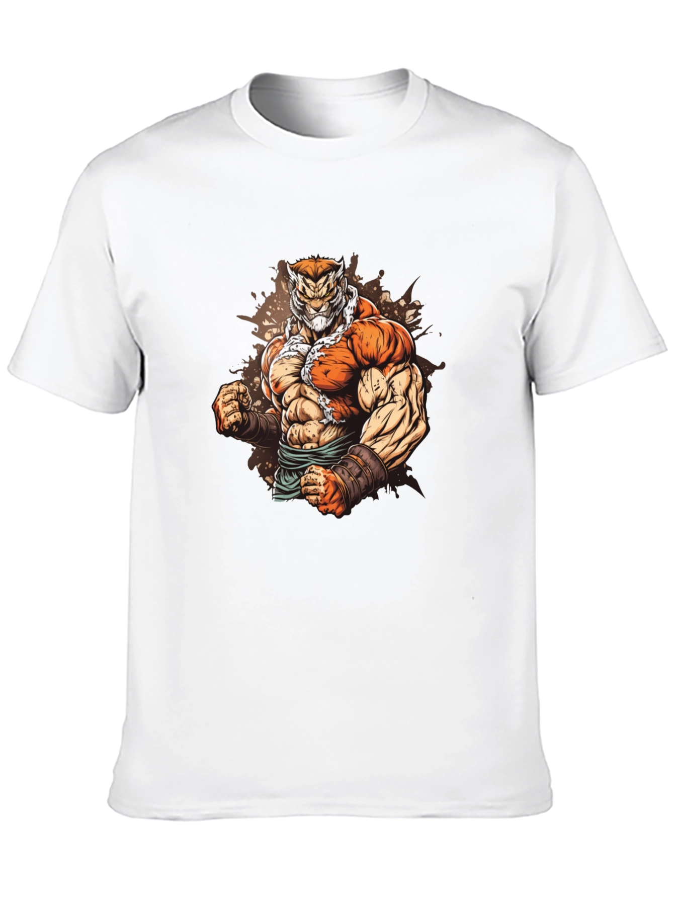Black Tiger Warrior Graphic T-Shirt view 10