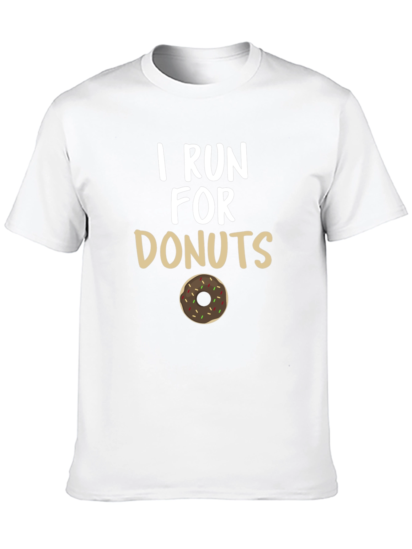 Black I Run For Donuts T-Shirt view 10