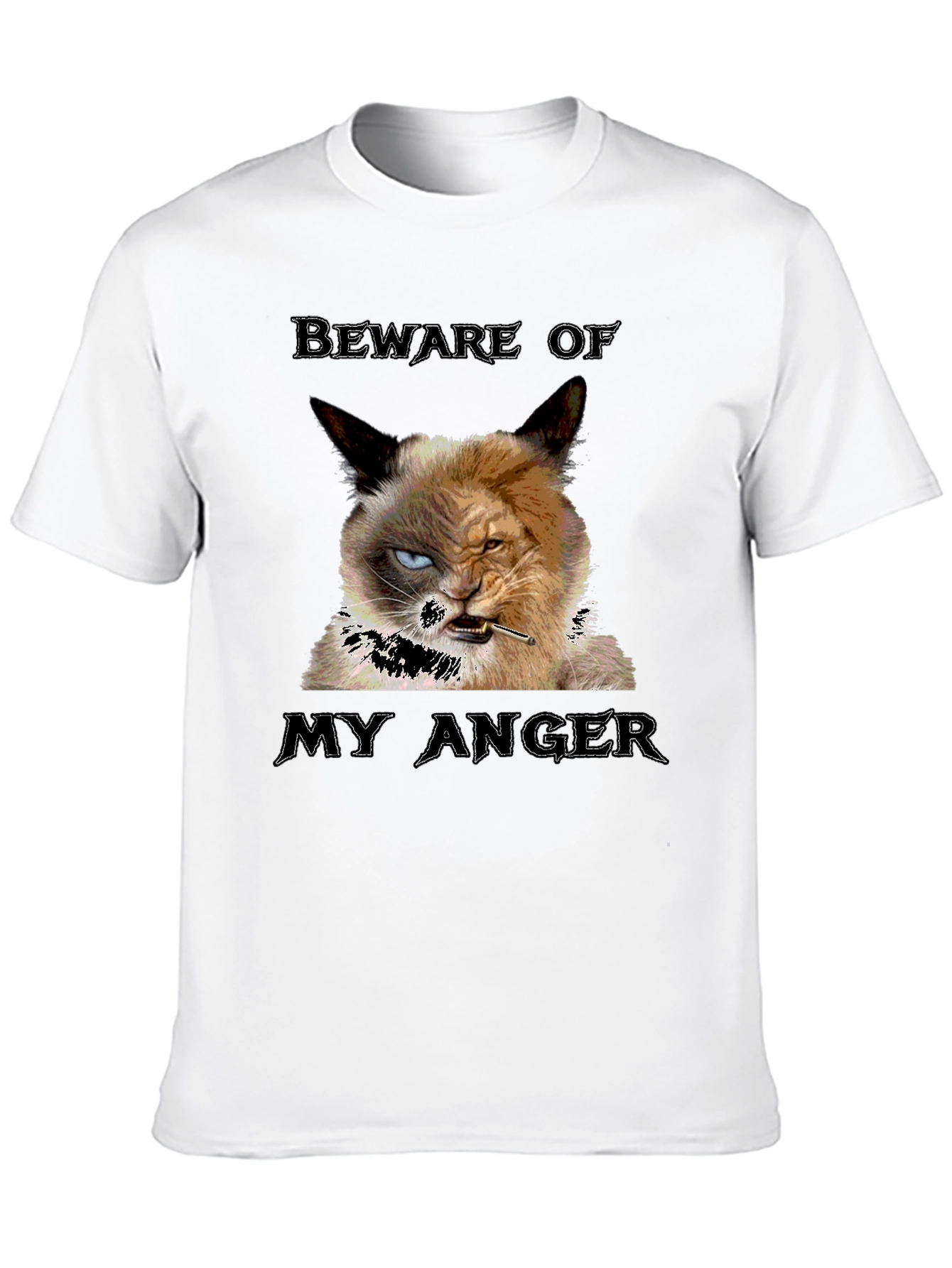 Black Grumpy Cat T-Shirt - Beware My Anger view 10