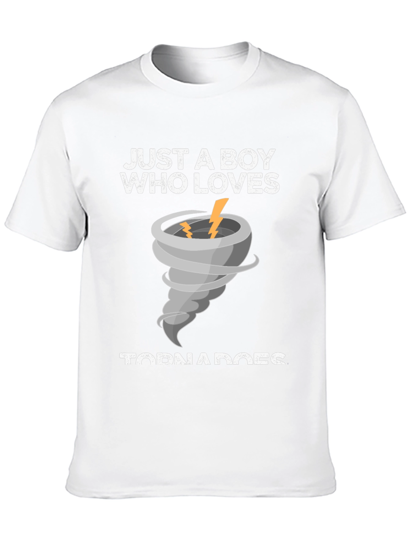 Black Just A Boy Who Loves Tornadoes T-Shirt view 10