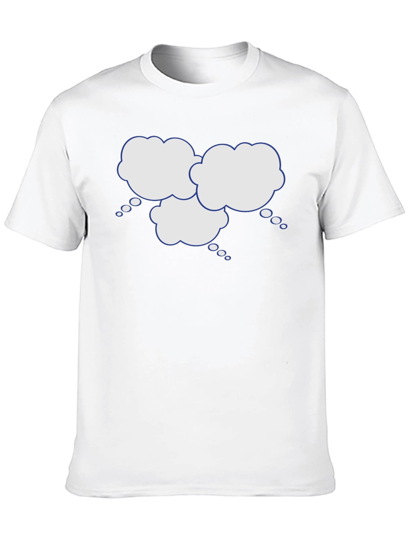 Black Black T-Shirt with Thinking Cloud Graphic view 10