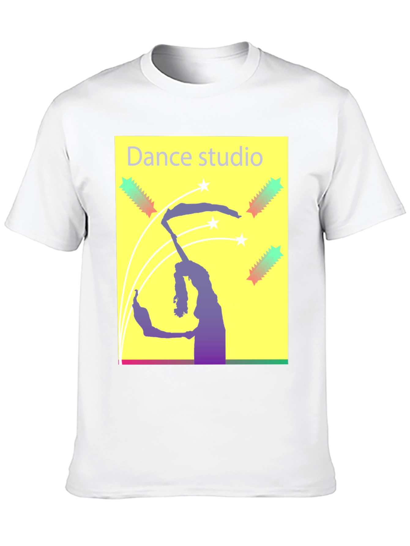 Black Dance Studio Graphic Tee - Black Cotton T-Shirt view 10