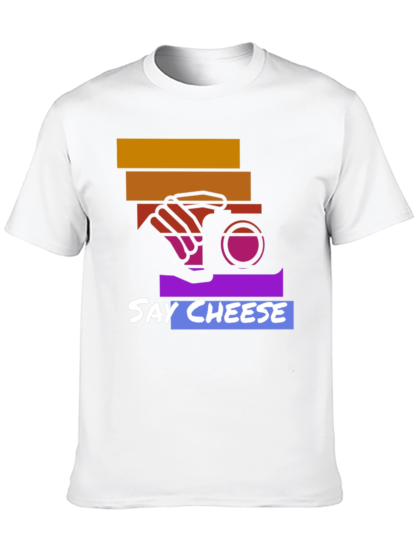 Black Say Cheese Graphic Tee - Camera Lover T-Shirt view 10