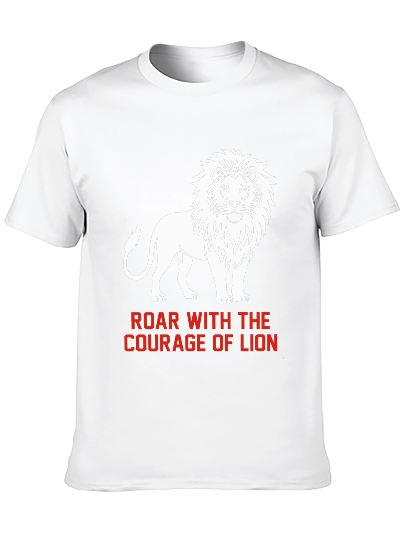 Black Courage of Lion Graphic T-Shirt view 10