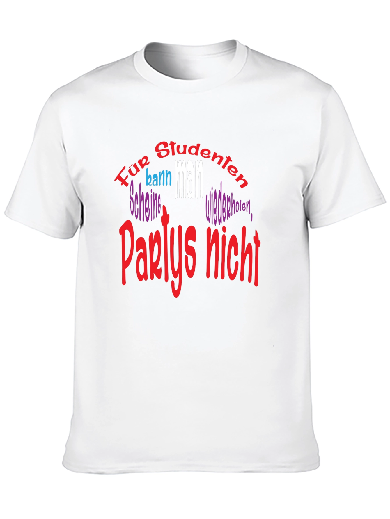 Black Student Party German T-Shirt view 10