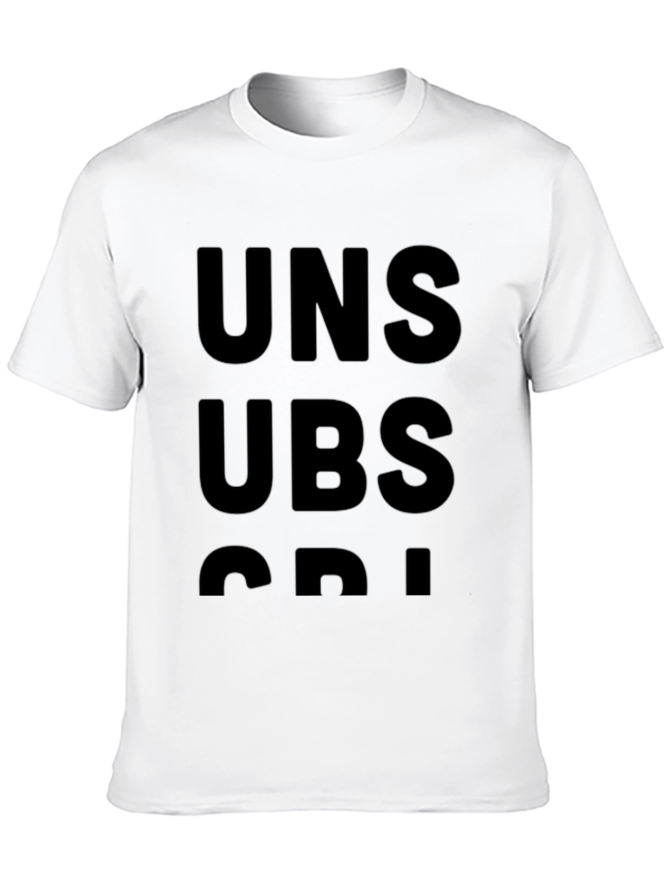 Black Unsubscribe Graphic T-Shirt view 10