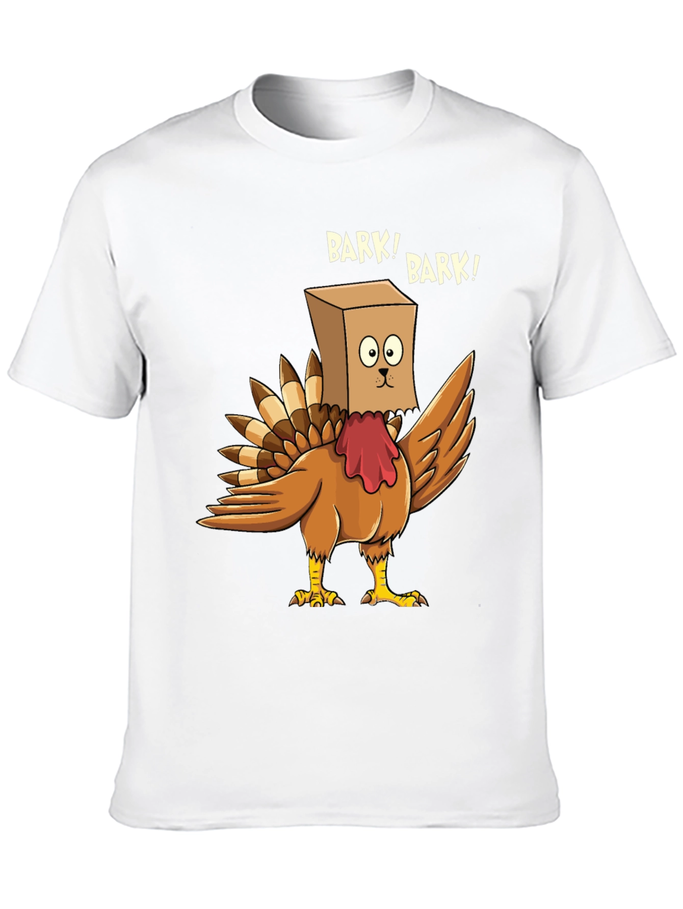 Black Funny Turkey Bark! Graphic T-Shirt view 10