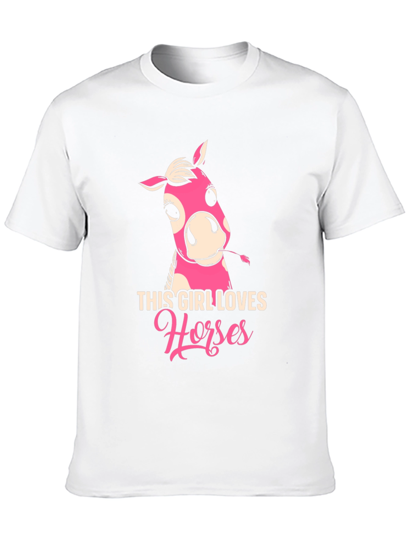 Black This Girl Loves Horses Black T-Shirt view 10