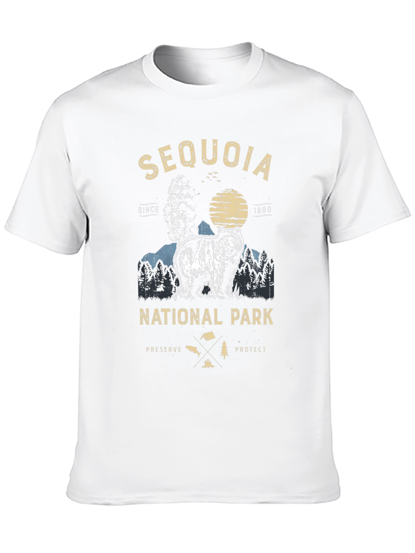 Black Sequoia National Park Bear T-Shirt view 10