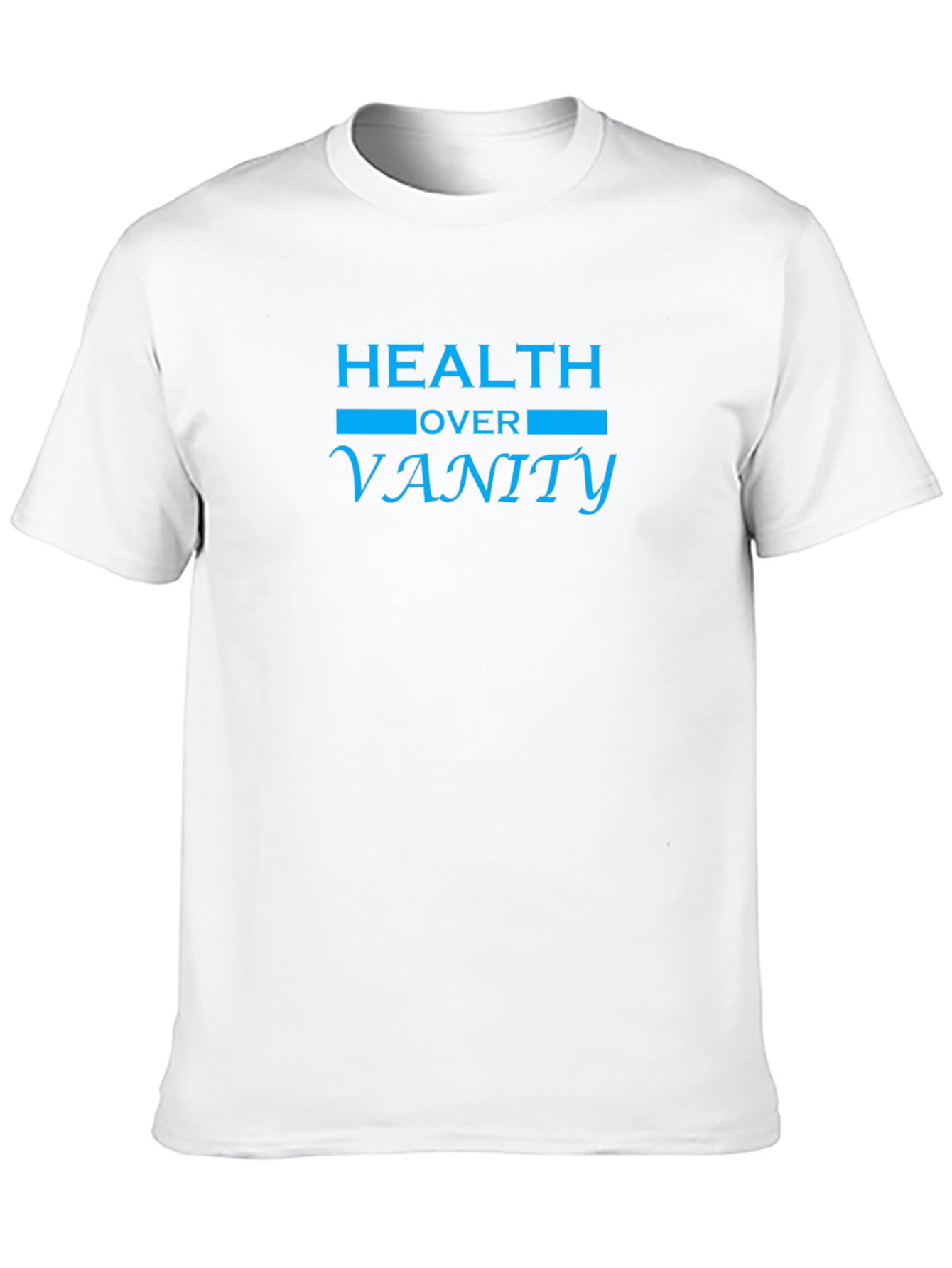 Black Health Over Vanity Black T-Shirt view 10