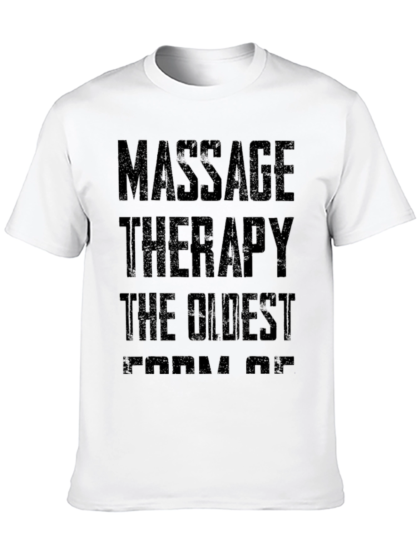 Black Massage Therapy Oldest Form Of Healing Funny T-Shirt view 10
