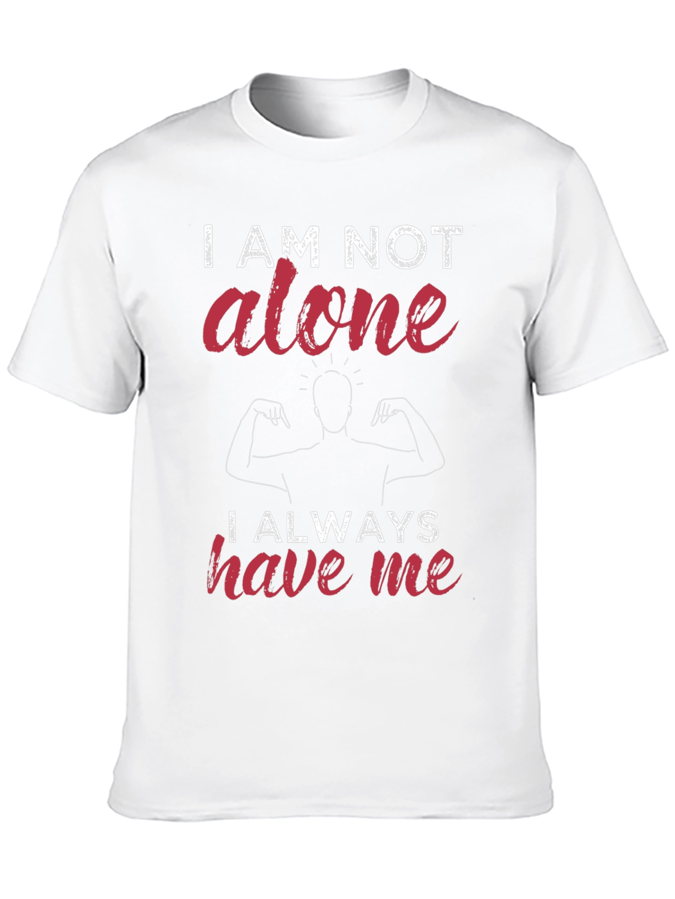 Black I Am Not Alone Graphic T-Shirt view 10