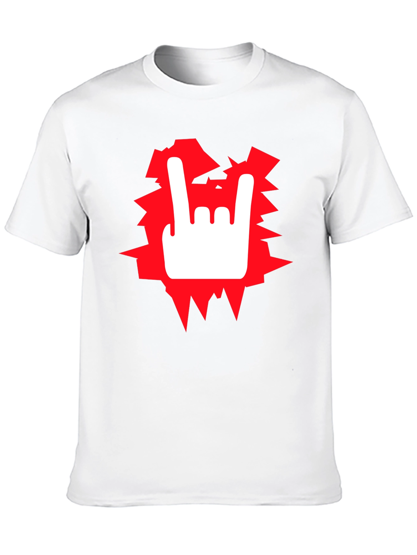 Black Rock On! Graphic Tee - Black Cotton T-Shirt view 10