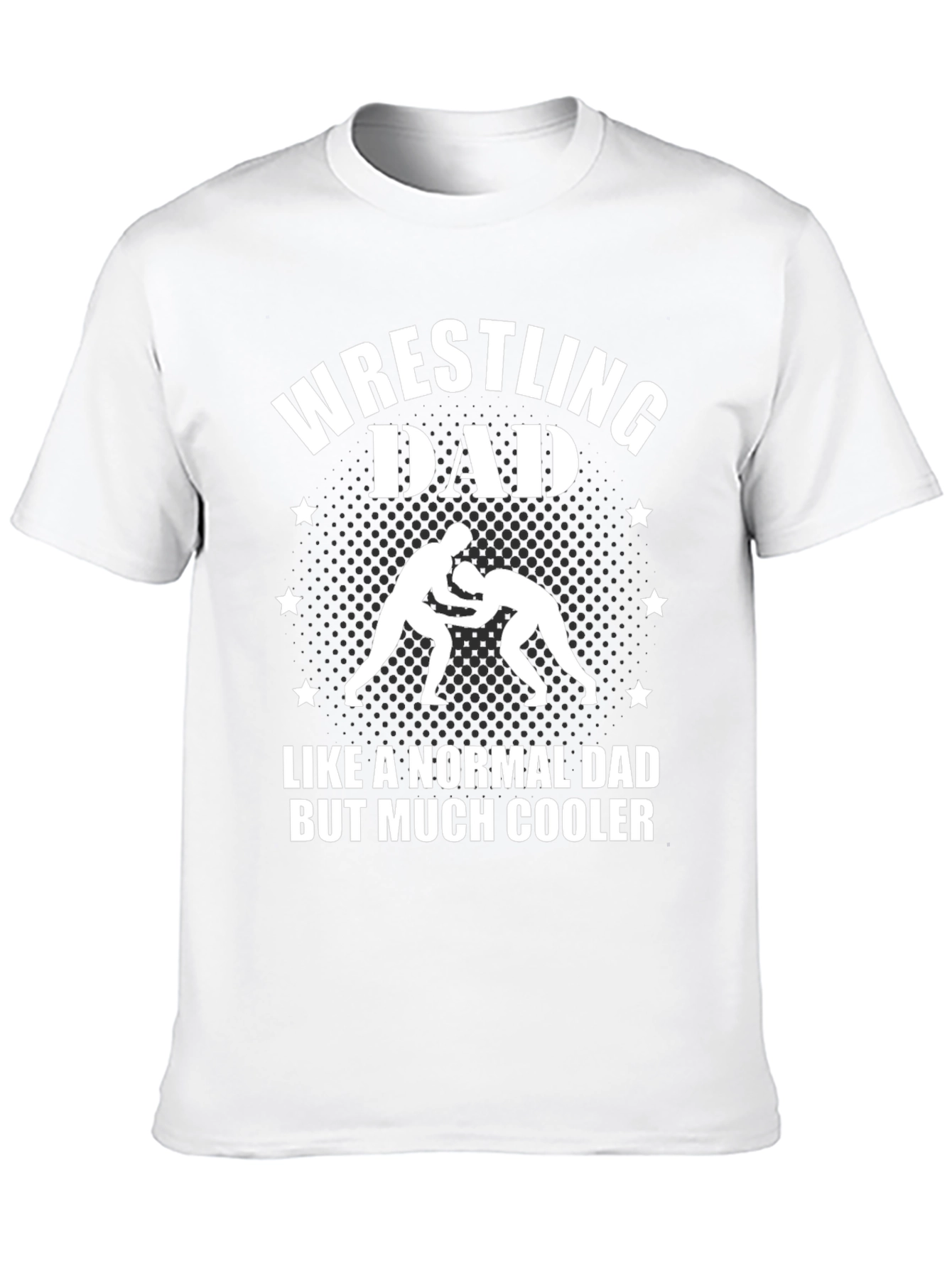 Black Wrestling Dad T-Shirt - Much Cooler Dad view 10