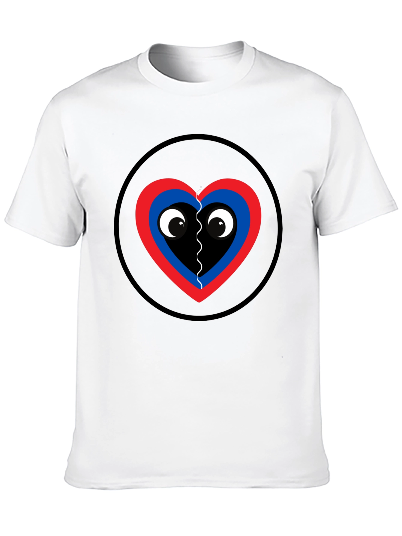 Black Playful Heart Graphic Tee - Black Cotton view 10