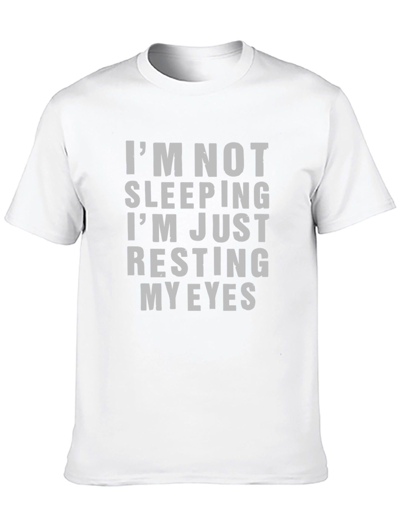 Black I'm Not Sleeping Men's Graphic Tee - Black view 10