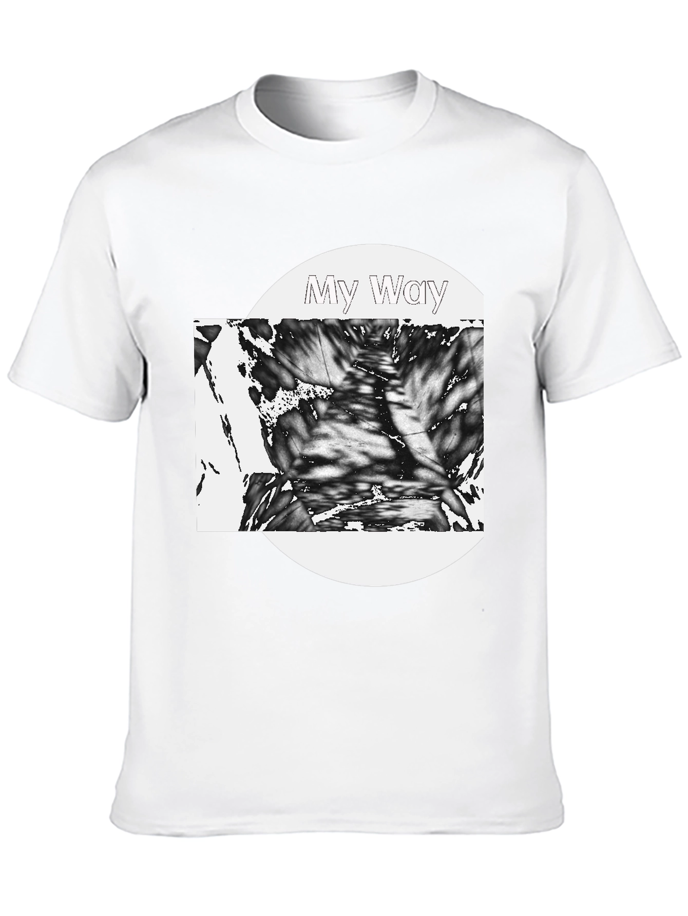 Black My Way Graphic Tee - Black Casual Shirt view 10