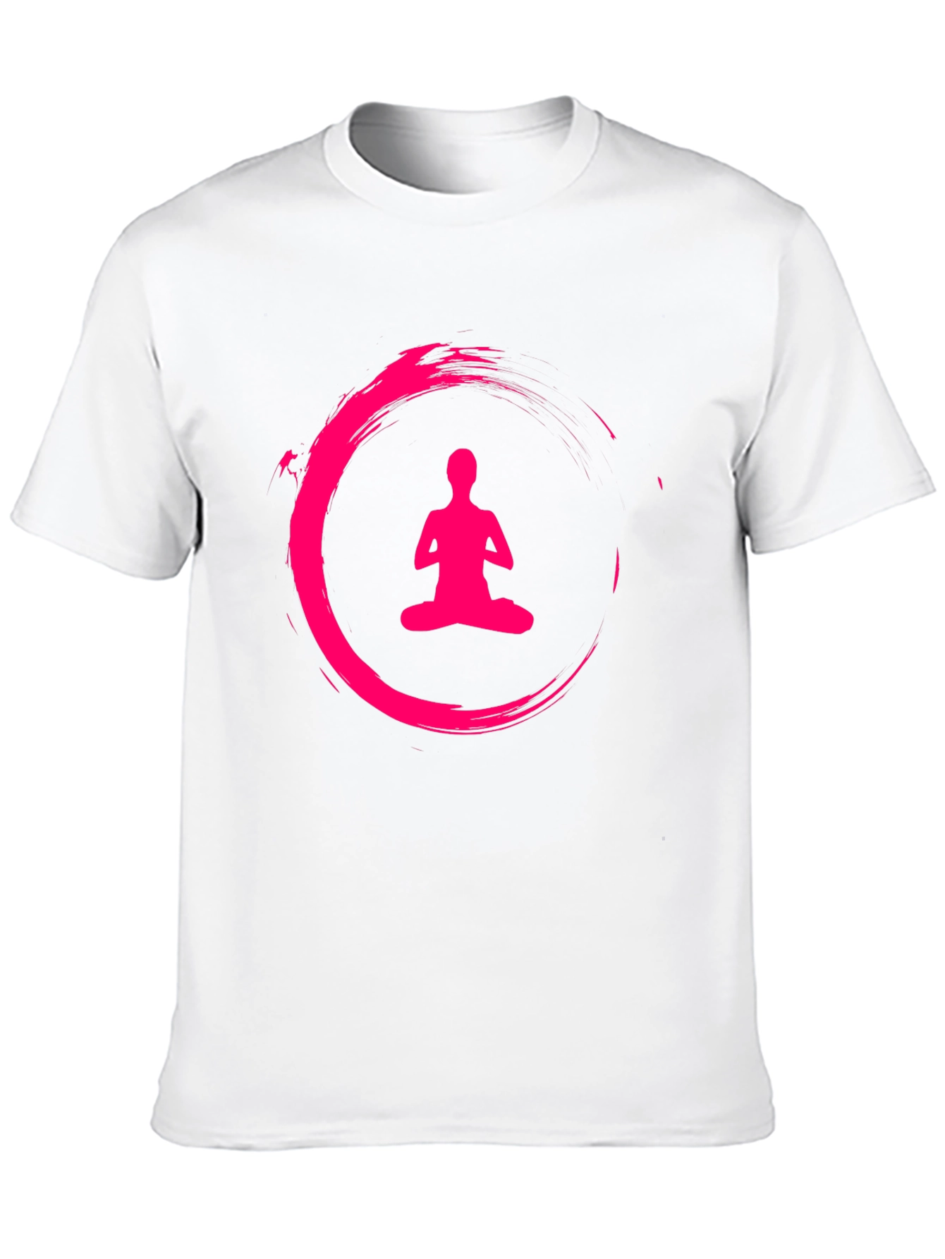 Black Zen Meditation Circle Black T-Shirt view 10
