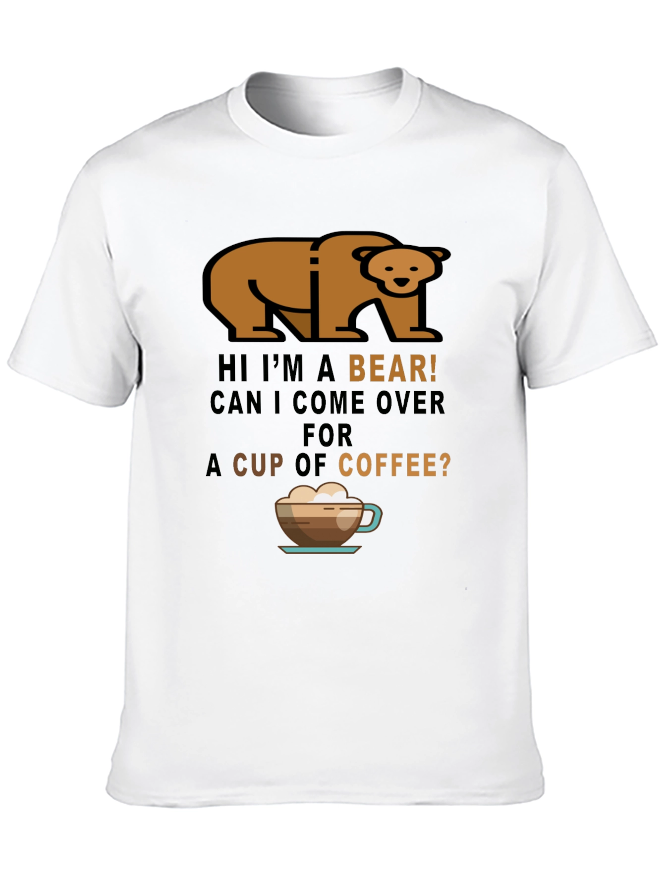 Black Bear Coffee T-Shirt - Funny Graphic Tee view 10