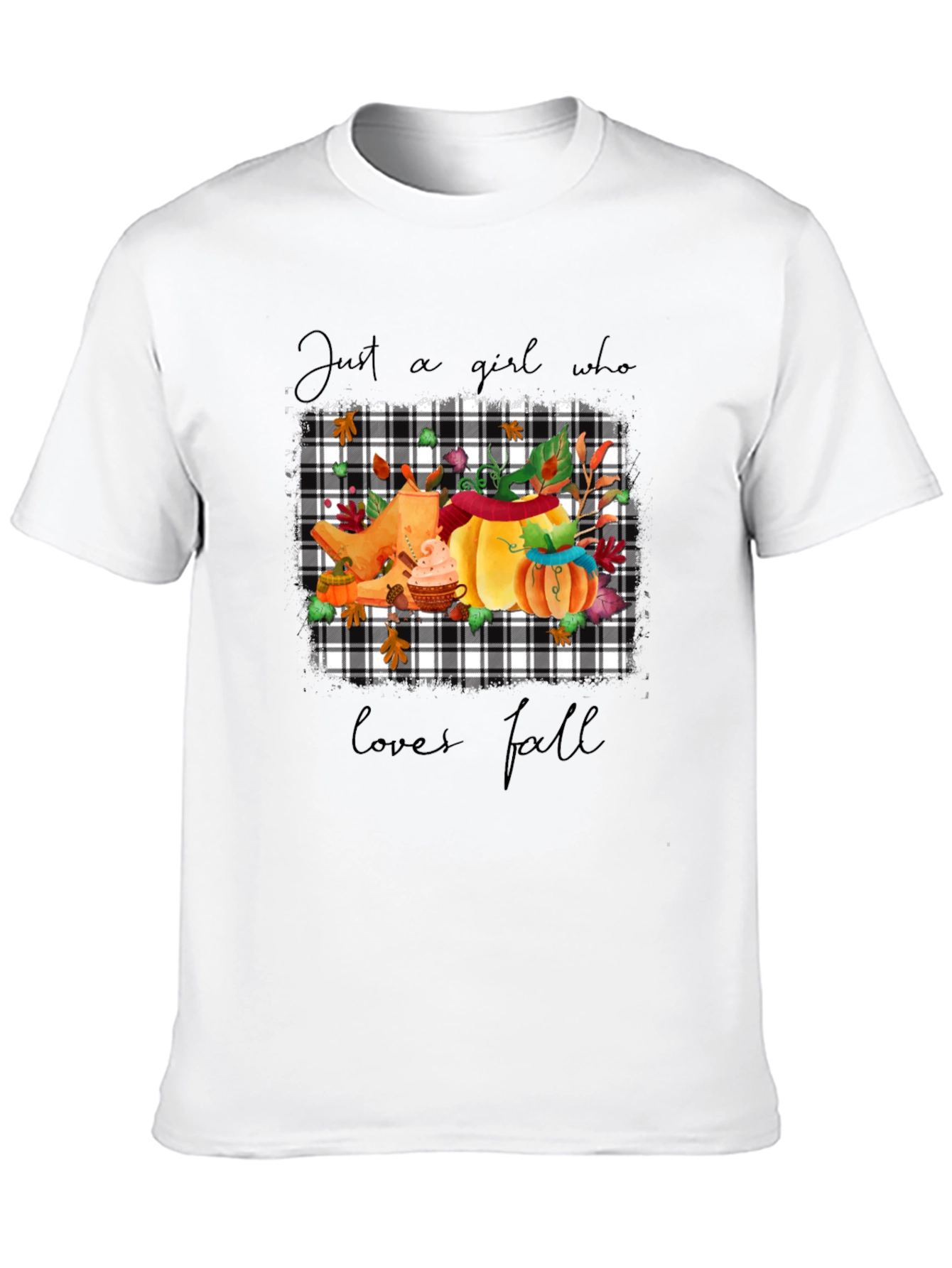 Black Fall Lover's Tee: Pumpkin Spice & Everything Nice view 10