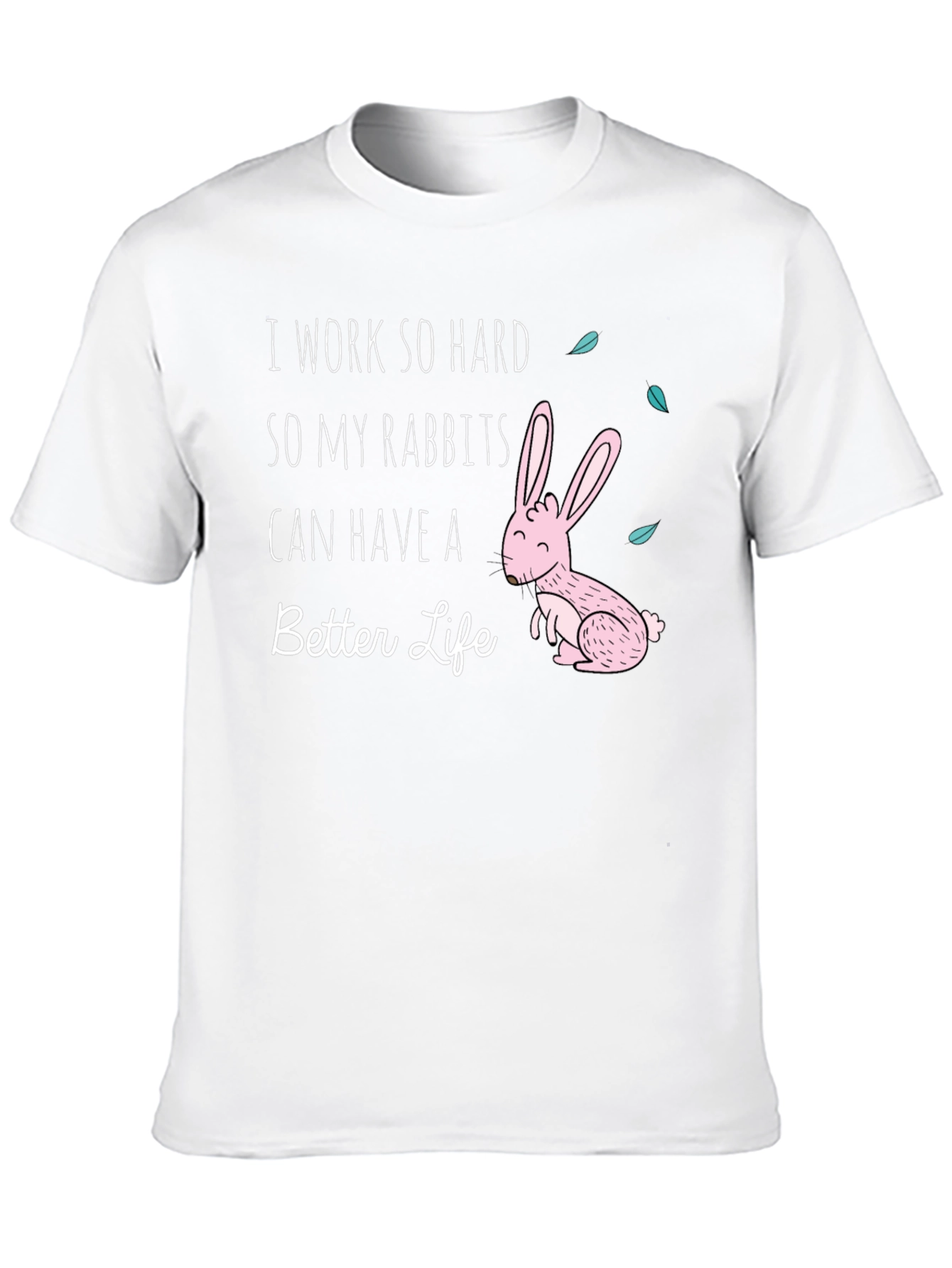 Black Rabbit Lover Graphic T-Shirt view 10