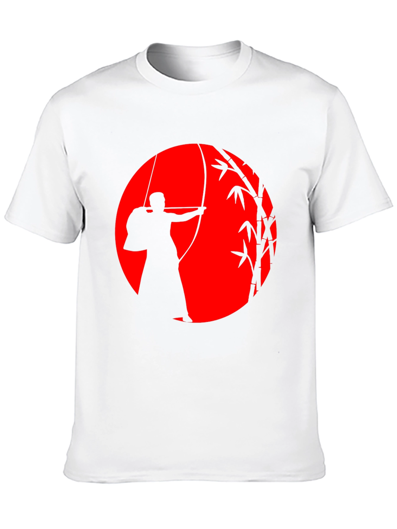 Black Kyudo Archer Graphic T-Shirt - Japanese Archery Tee view 10