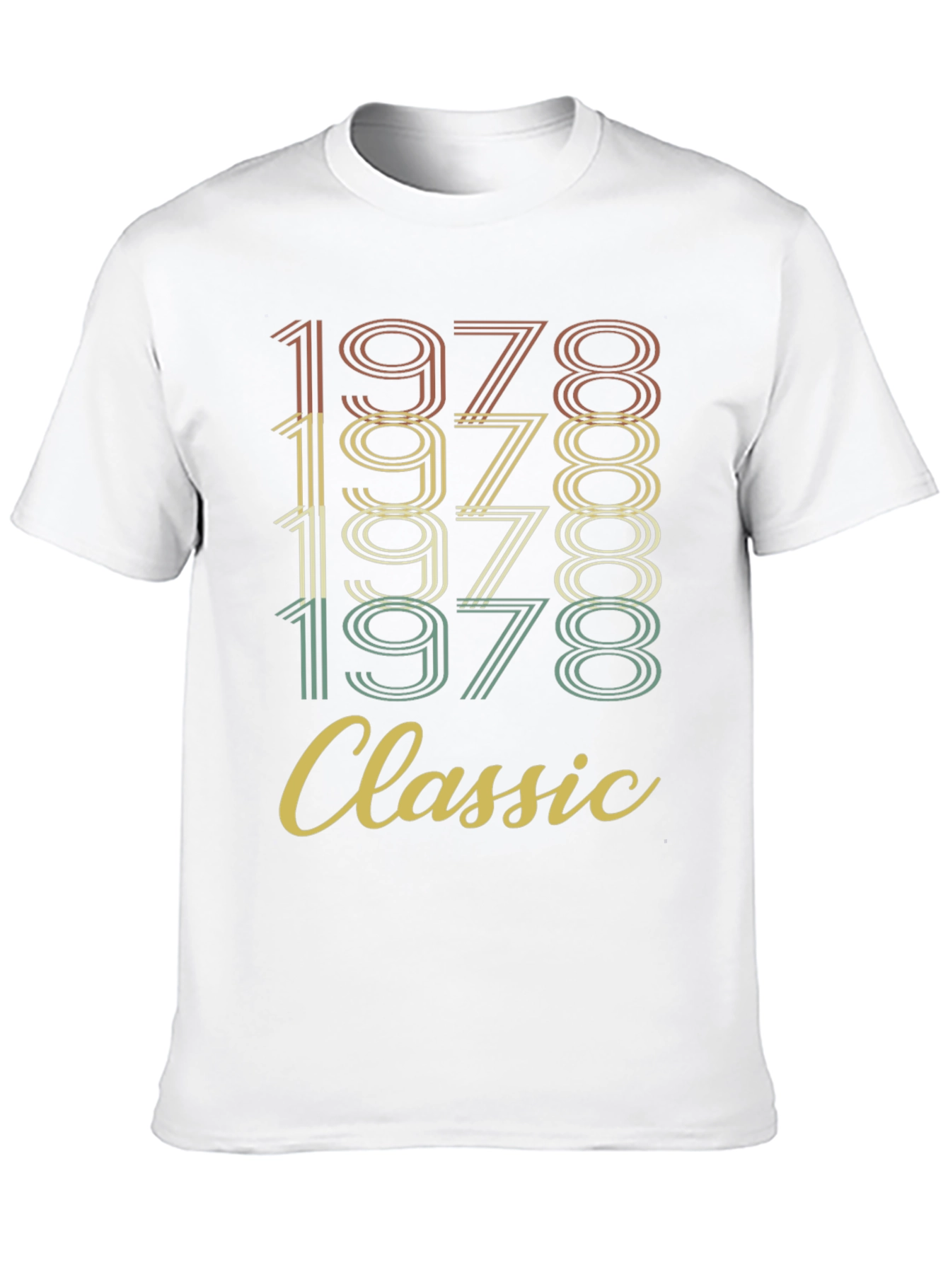 Black Vintage 1978 Classic Birthday T-Shirt view 10