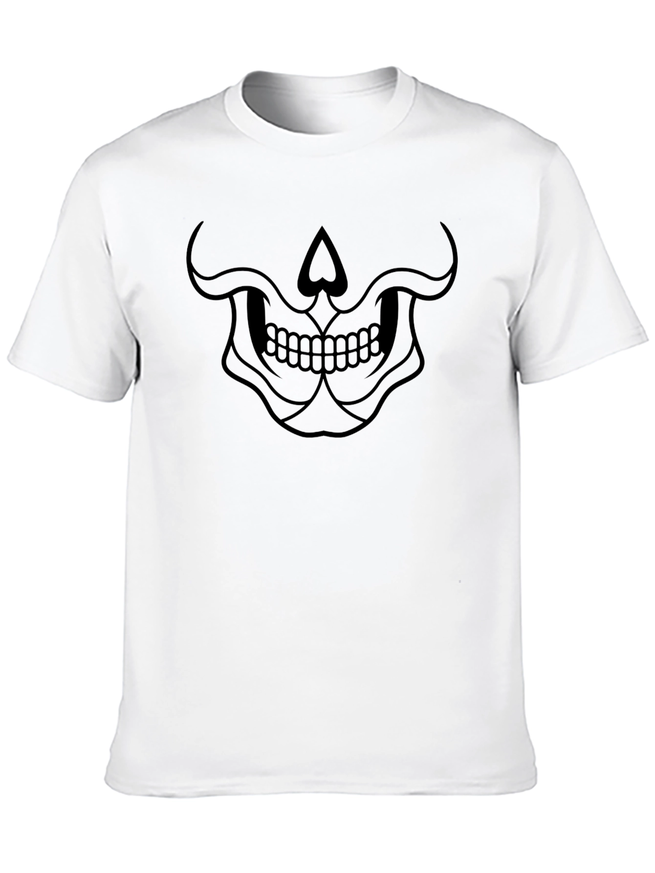 Black Skull Graphic Tee - Men's Black T-Shirt view 10