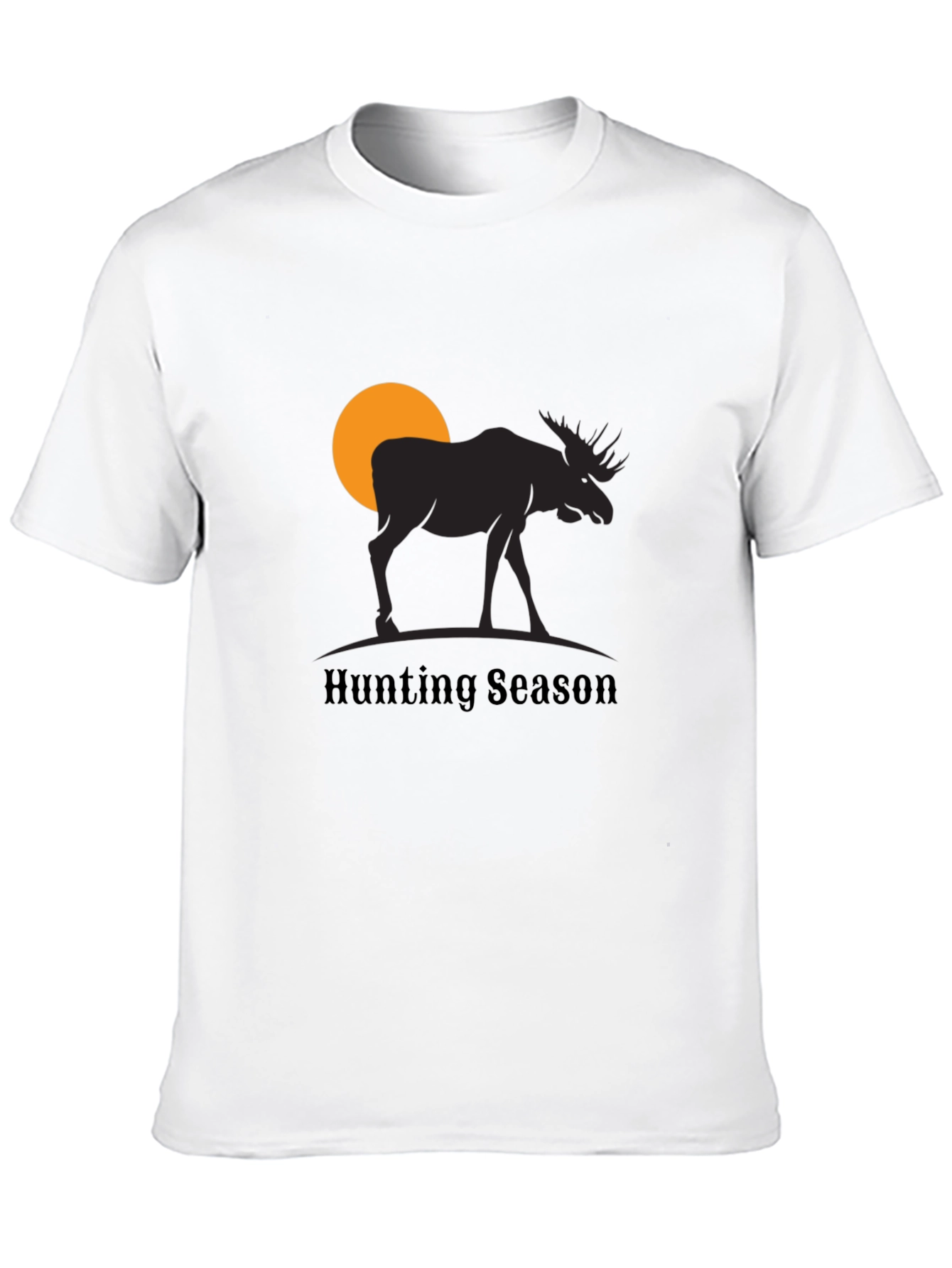 Black Hunting Season Moose Graphic T-Shirt view 10