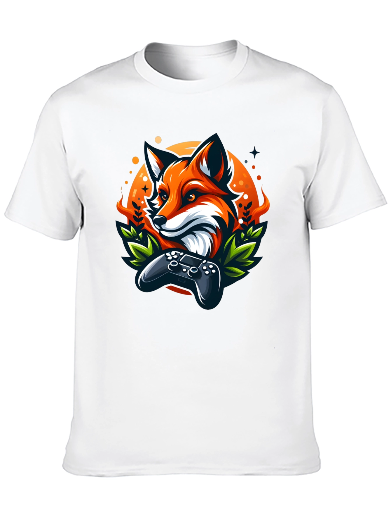 Black Fox Gamer T-Shirt - Cool Graphic Tee view 10