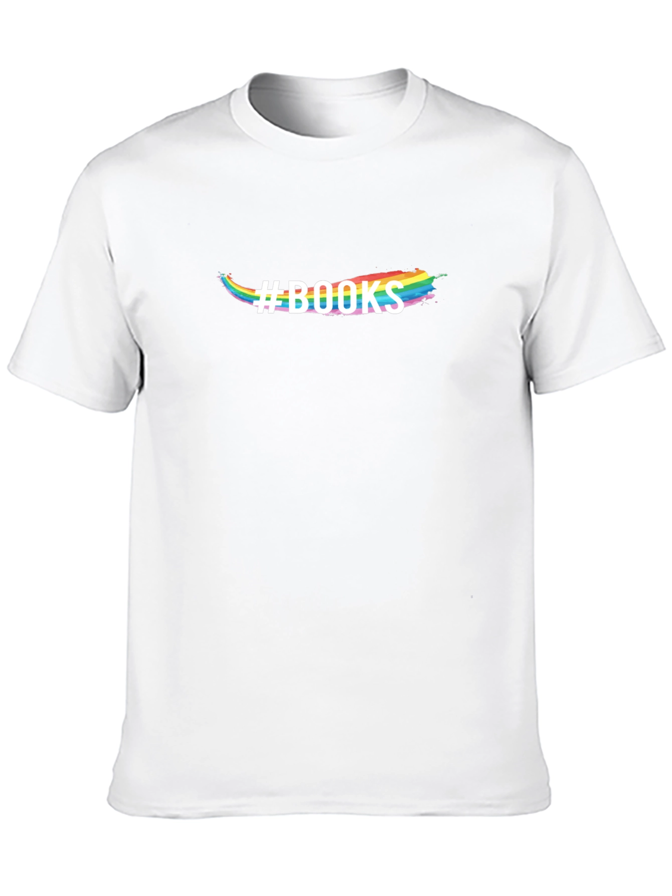 Black Rainbow #BOOKS Graphic T-Shirt - Unisex view 10
