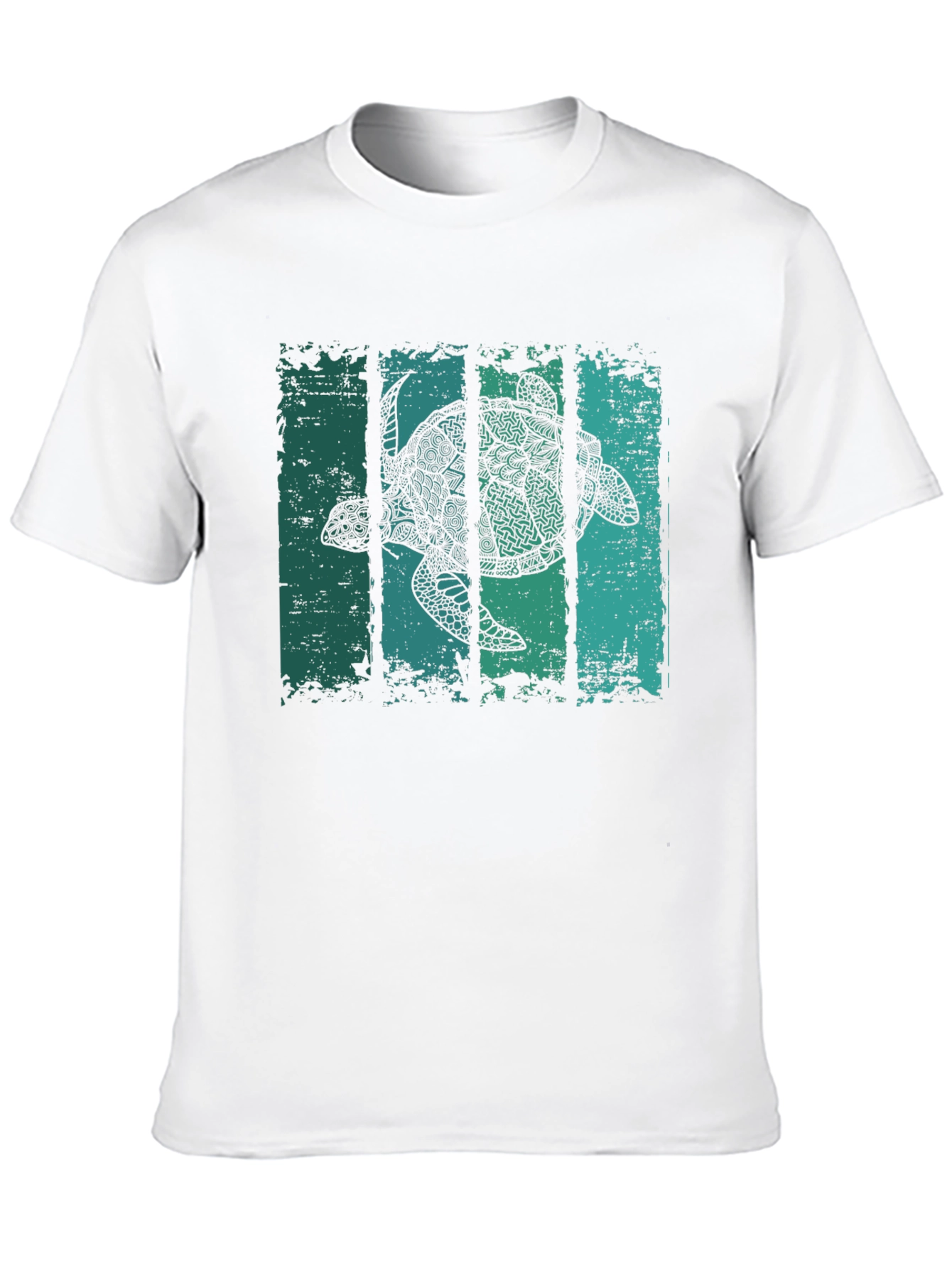 Black Turtle Graphic Print Crew Neck T-Shirt view 10