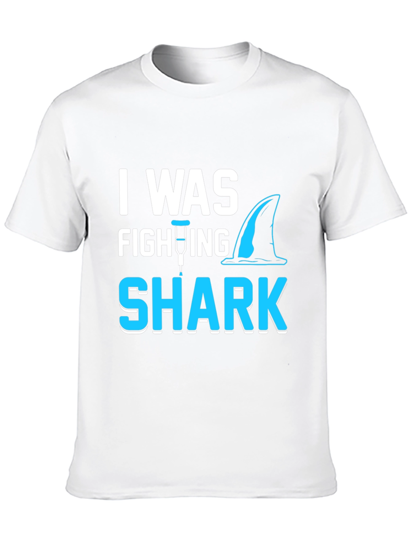 Black Shark Attack Leg Injury T-Shirt view 10