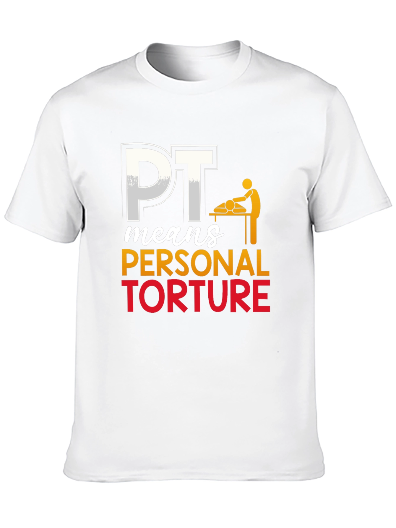 Black PT Means Personal Torture Graphic T-Shirt view 10