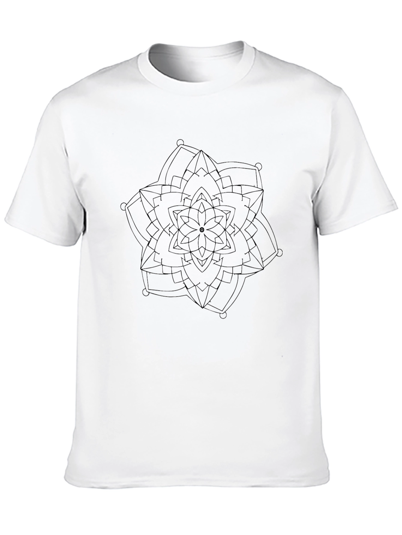 Black Black Mandala Graphic Tee view 10