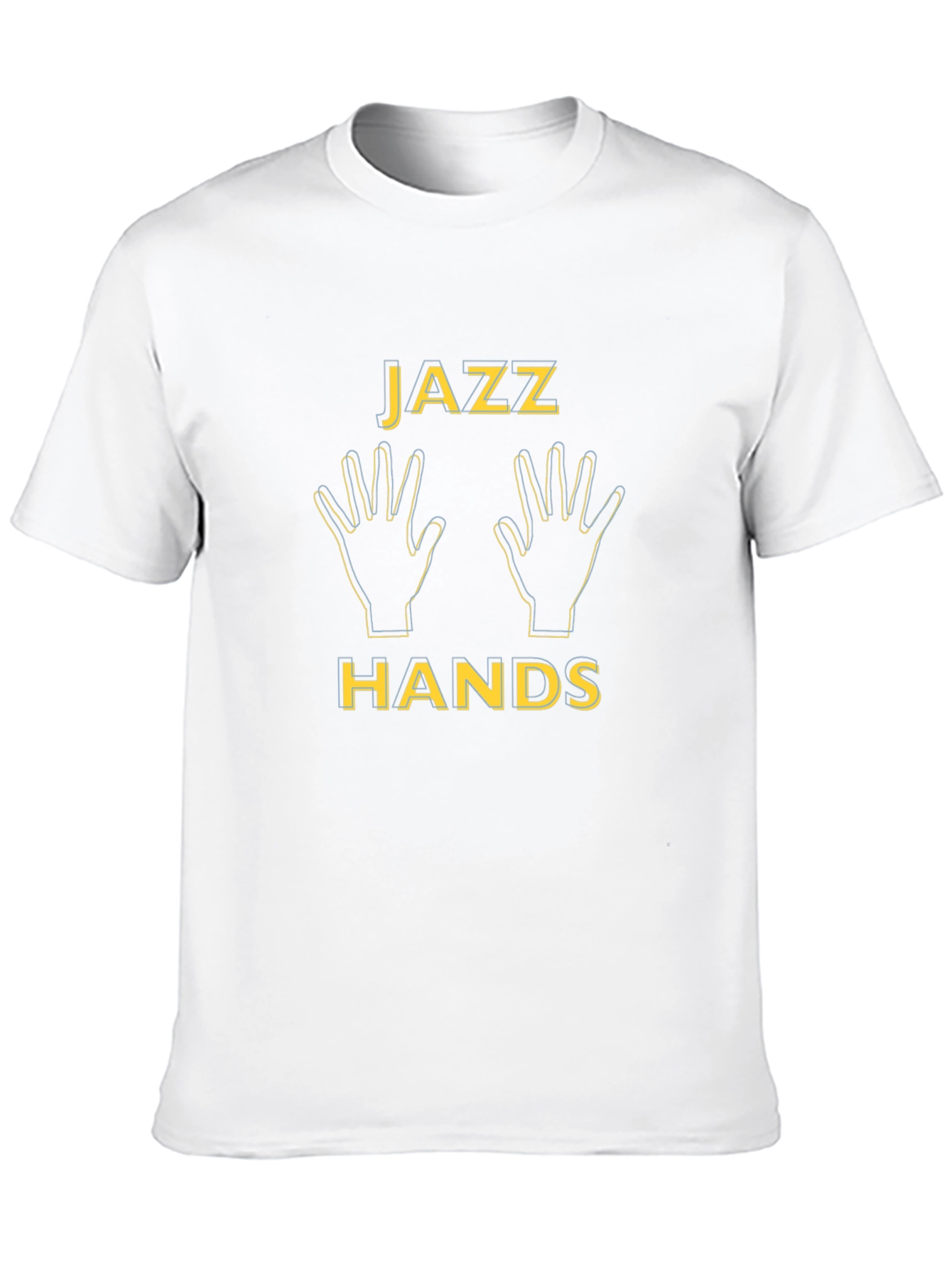 Black Jazz Hands Graphic Tee - Black Unisex T-Shirt view 10