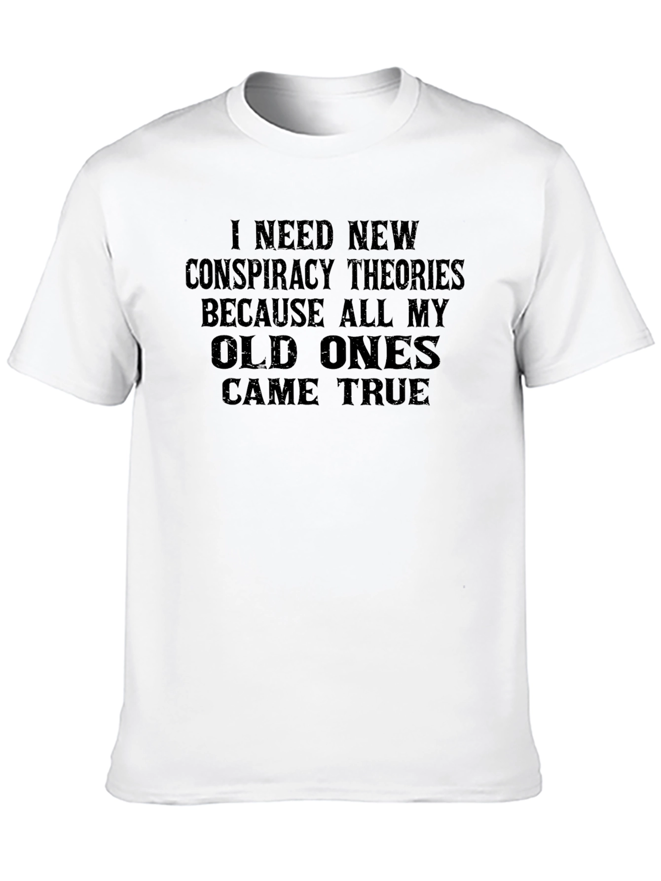 Black Conspiracy Theory T-Shirt - Funny Novelty Tee view 10