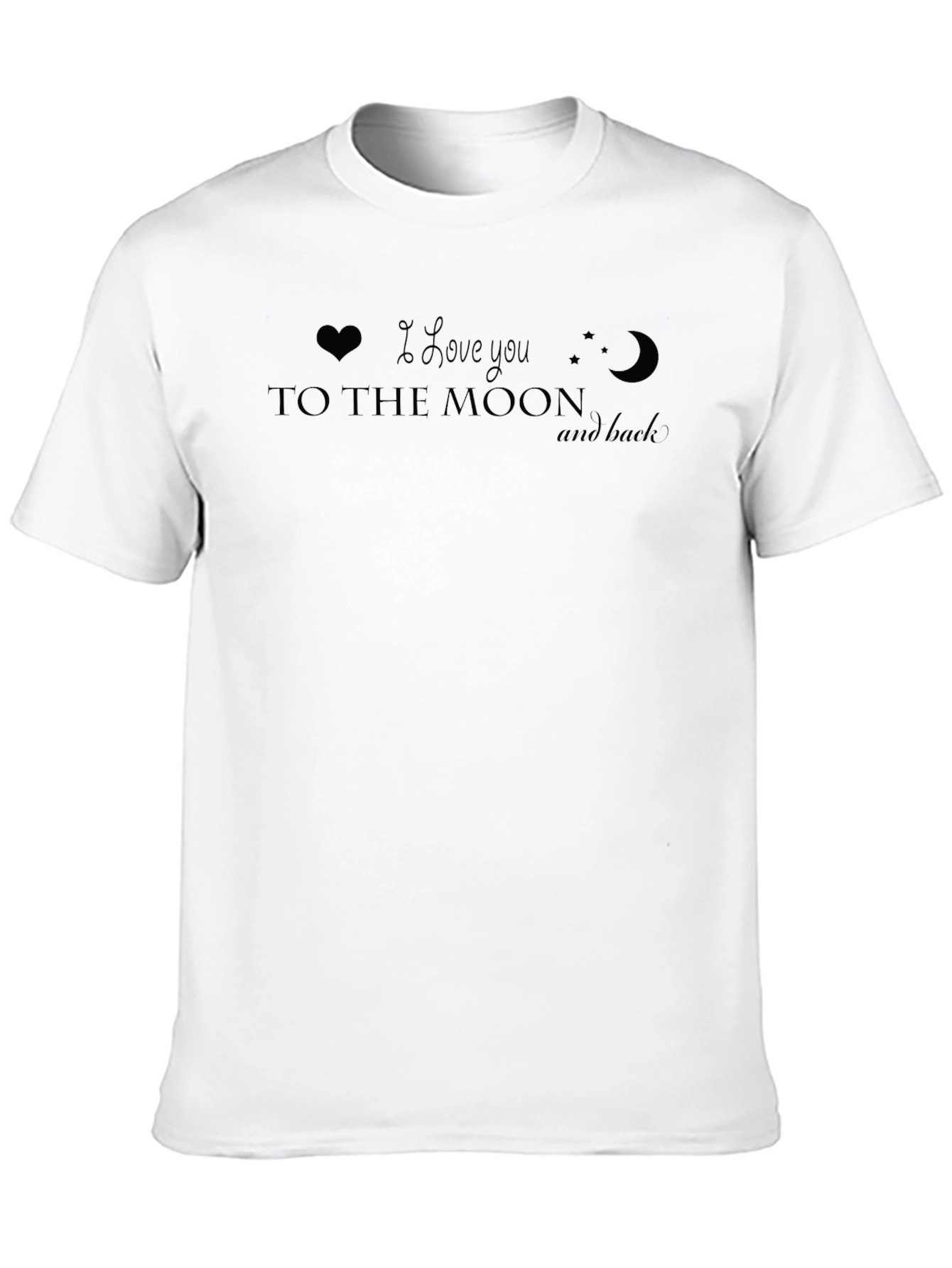 Black I Love You to the Moon and Back Graphic Tee view 10