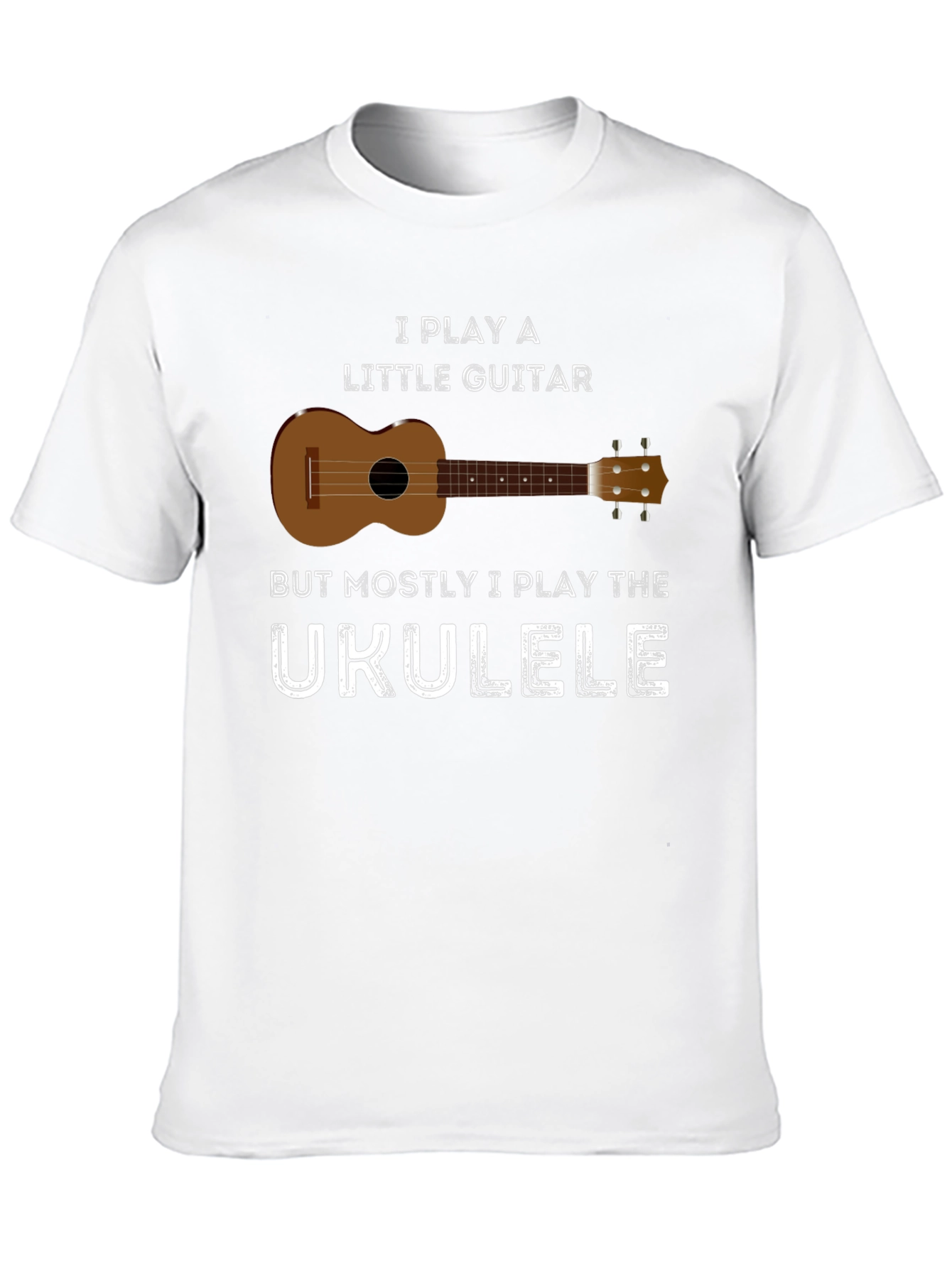 Black Ukulele T-Shirt - Funny Ukulele Player Tee view 10