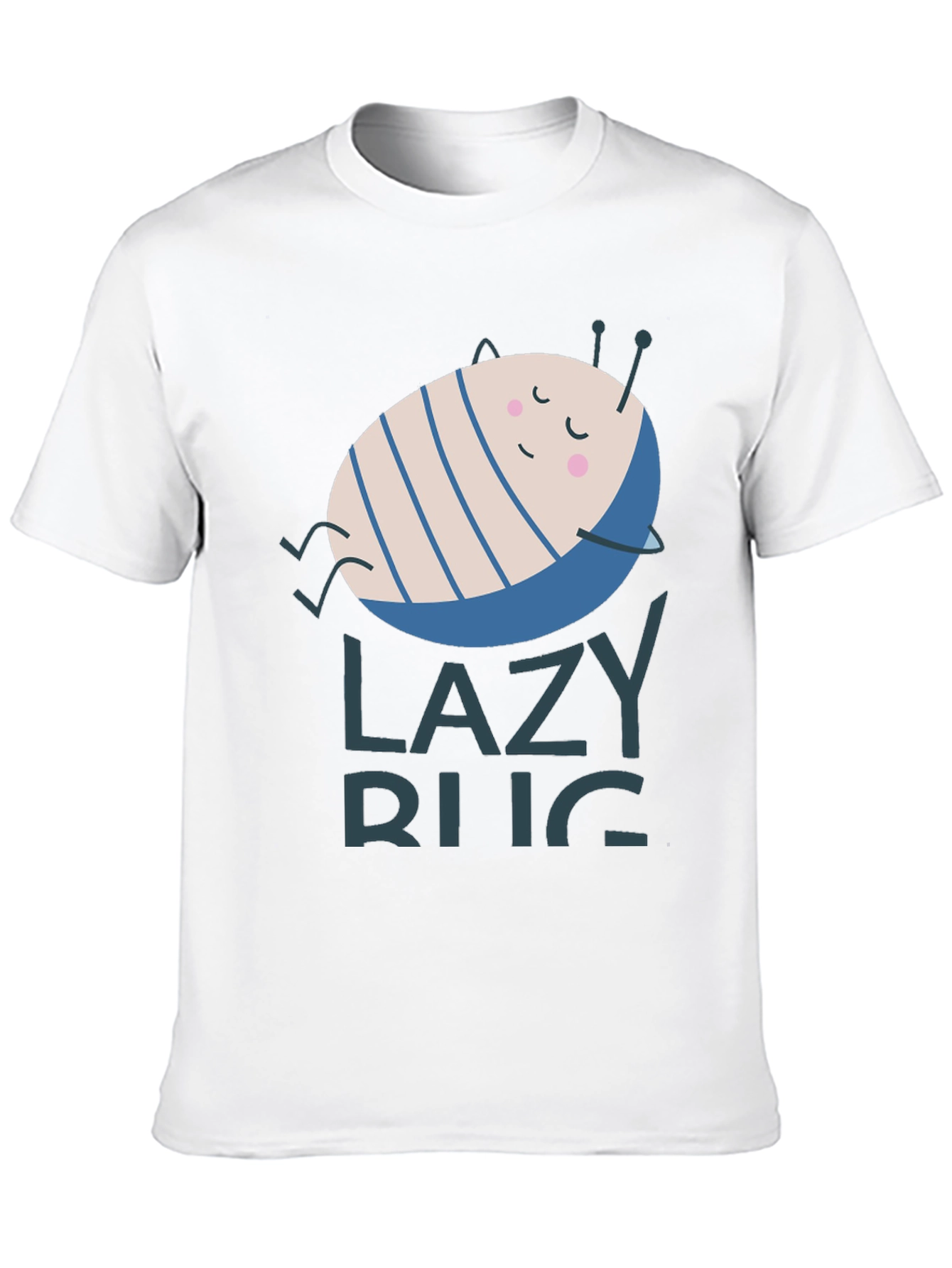 Black Lazy Bug Graphic T-Shirt - Relaxed Fit, Soft Cotton view 10
