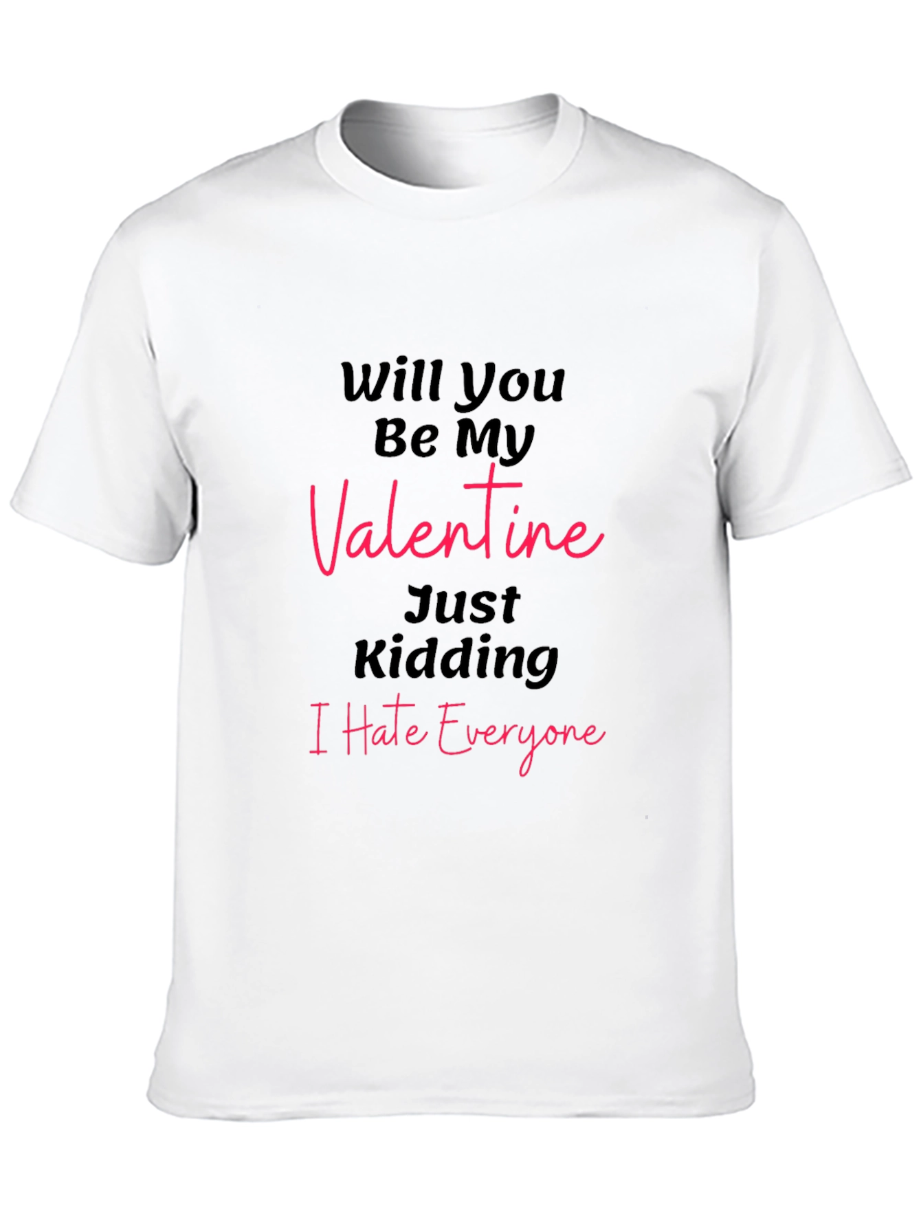 Black Will You Be My Valentine? T-Shirt view 10