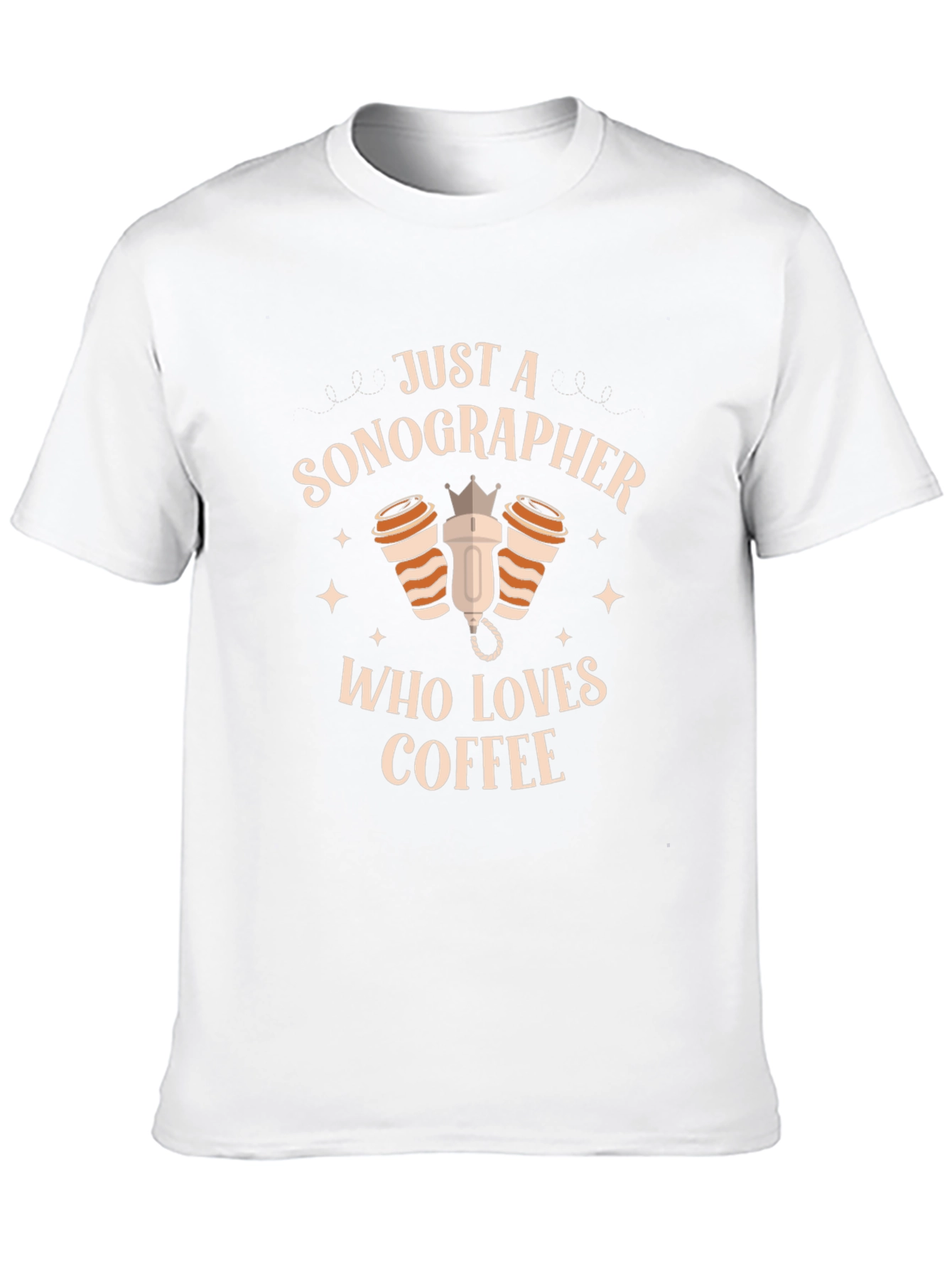 Black Sonographer Coffee Lover Black T-Shirt view 10